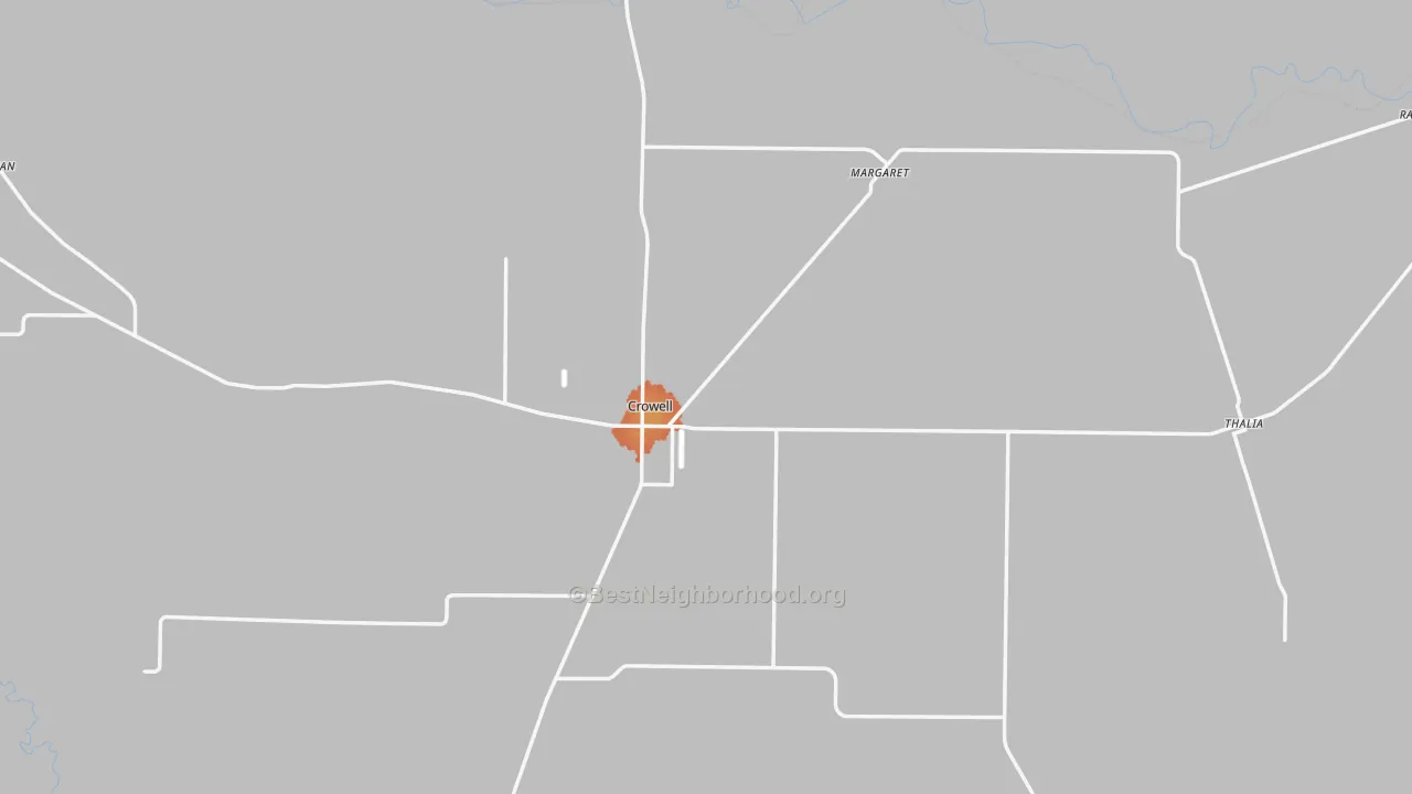 Bike Grade map of Foard County, TX