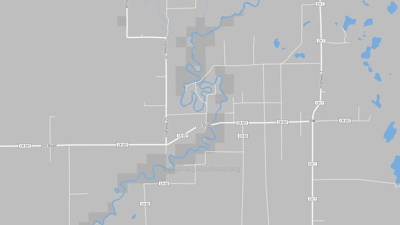 Bike Grade map of Forbes, MN