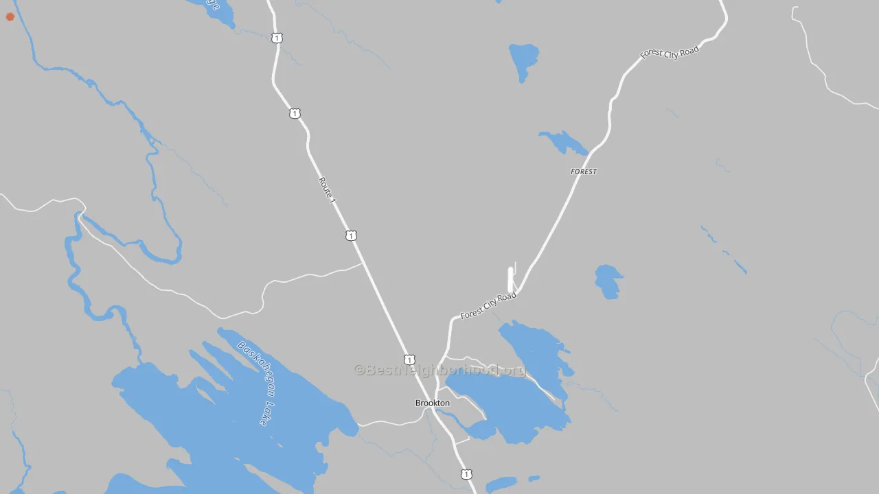 Bike Grade map of Forest, ME