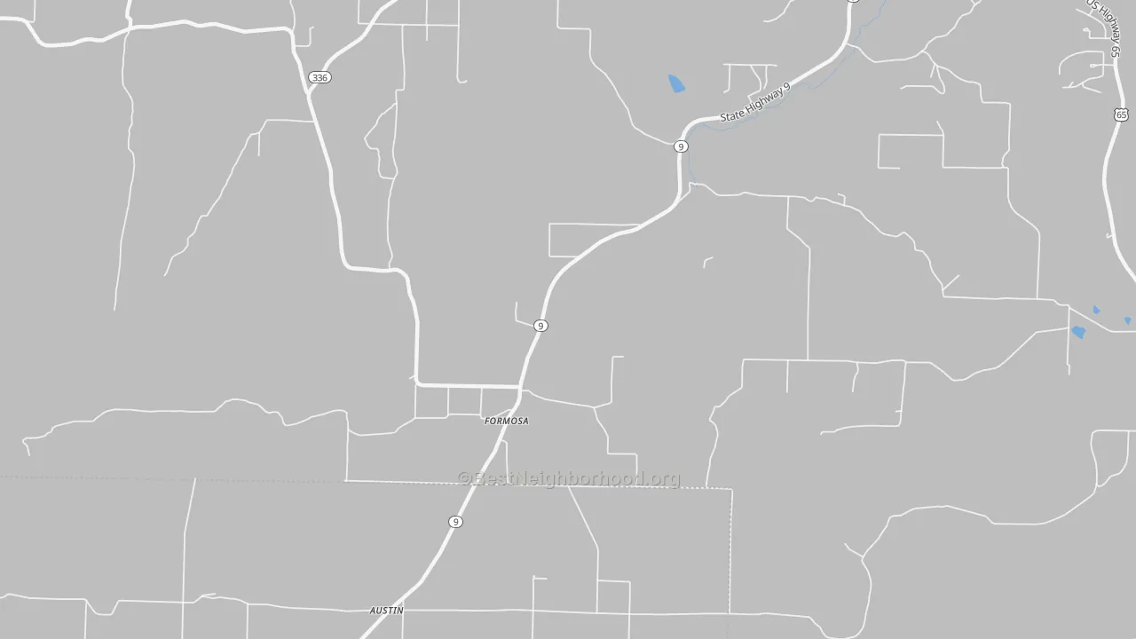 Bike Grade map of Formosa, AR
