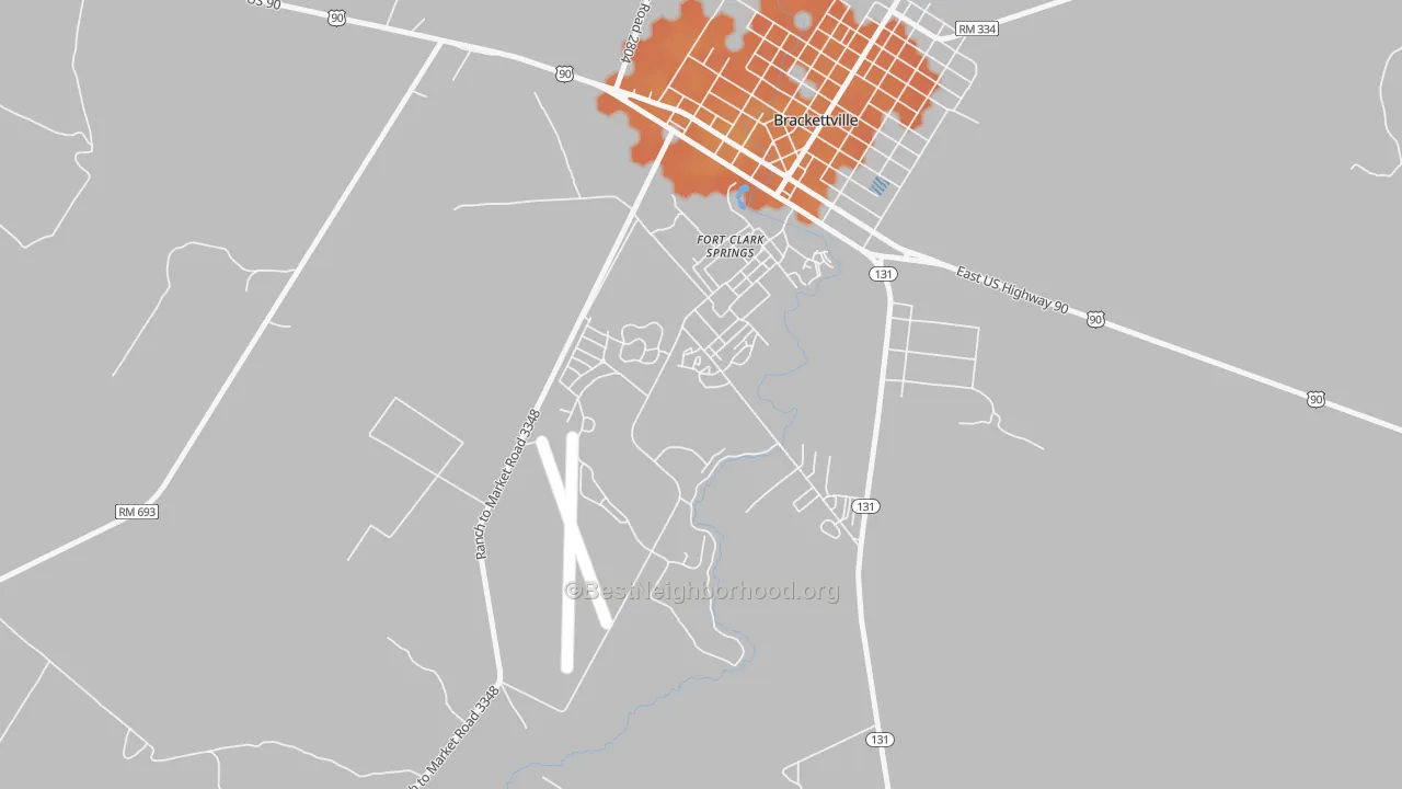 Bike Grade map of Fort Clark Springs, TX
