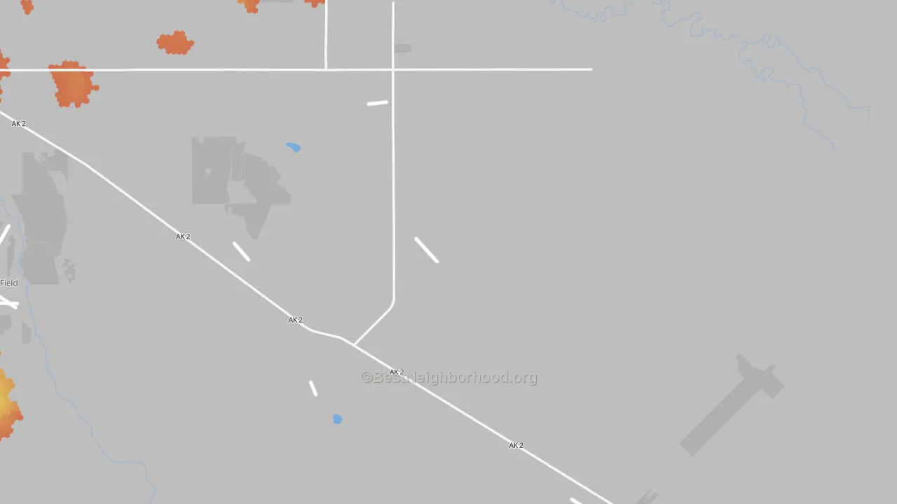 Bike Grade map of Fort Greely, AK