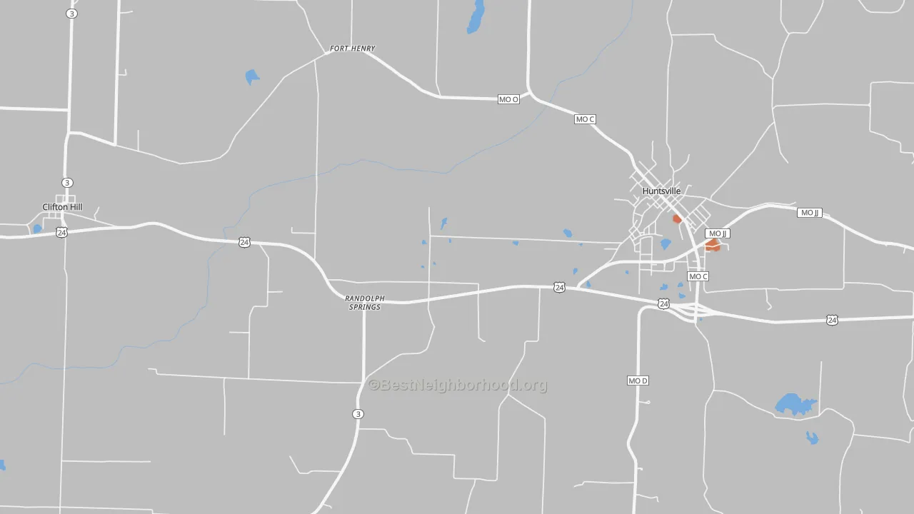 Bike Grade map of Fort Henry, MO