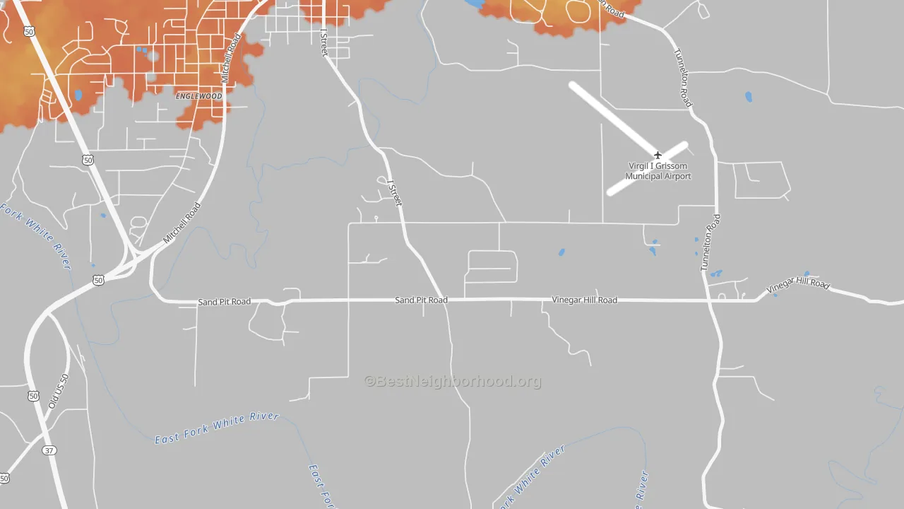 Bike Grade map of Fort Ritner, IN