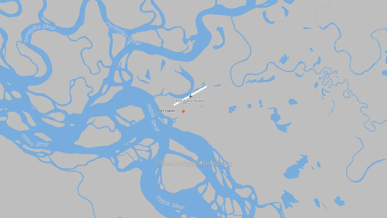 Bike Grade map of Fort Yukon, AK