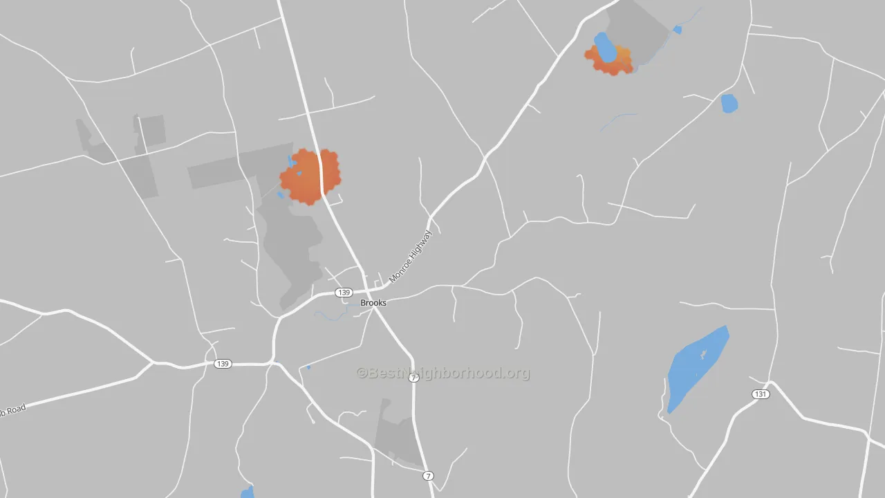 Bike Grade map of Fosters Corner, ME