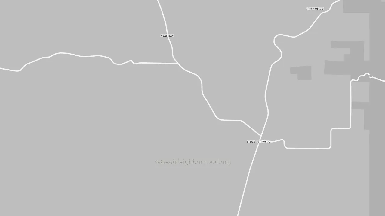 Bike Grade map of Four Corners, WY