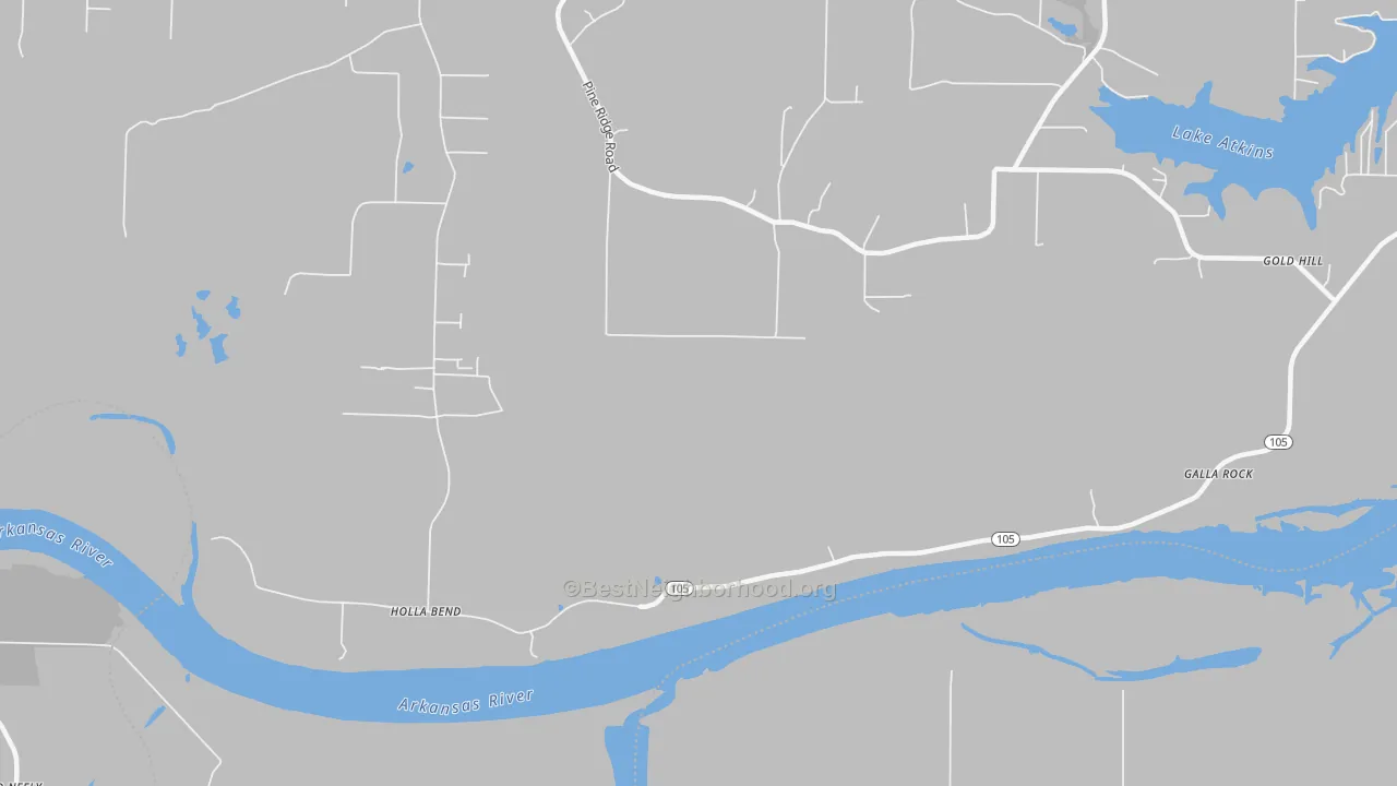 Bike Grade map of Fowler, AR