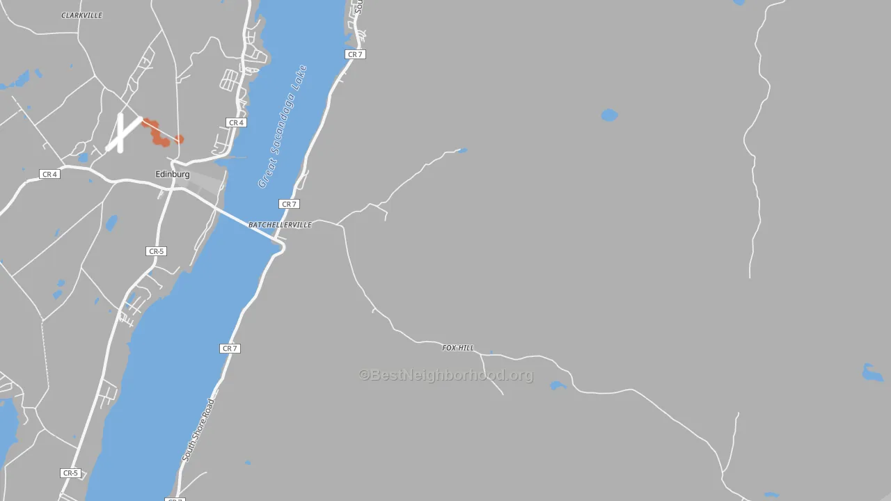 Bike Grade map of Fox Hill, NY