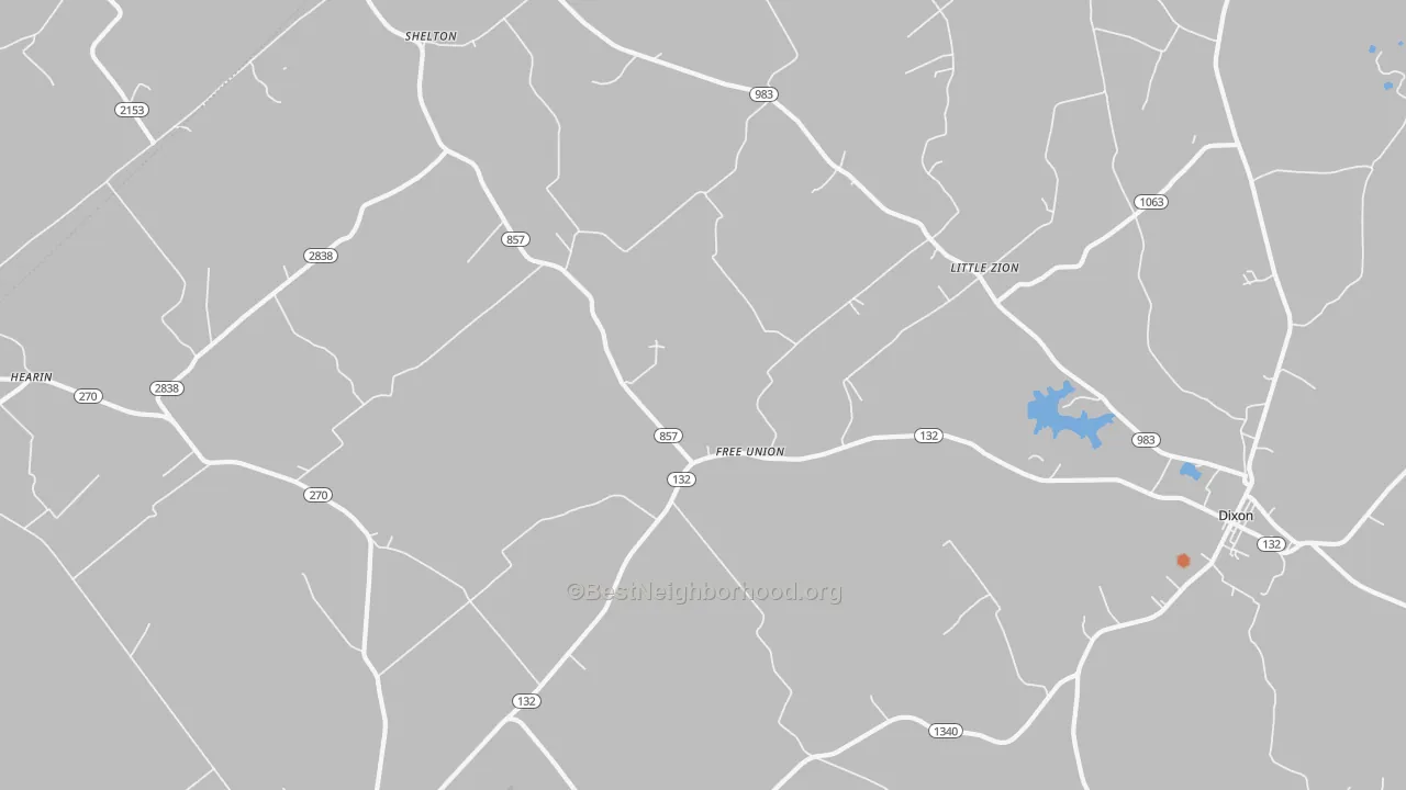 Bike Grade map of Free Union, KY