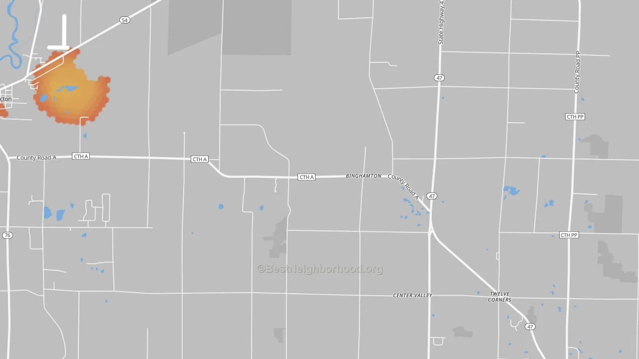 Bike Grade map of Freedom, WI