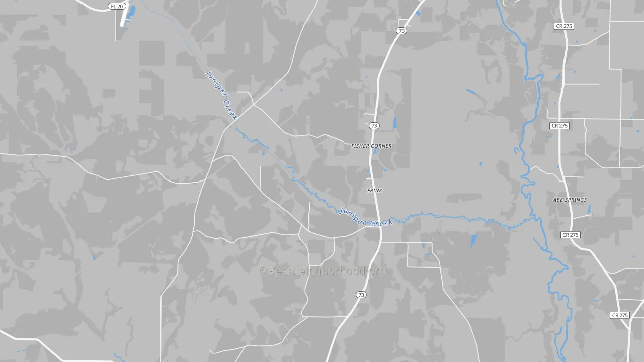 Bike Grade map of Frink, FL