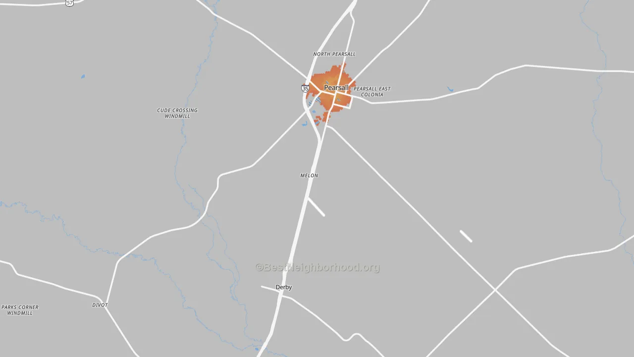 Bike Grade map of Frio County, TX