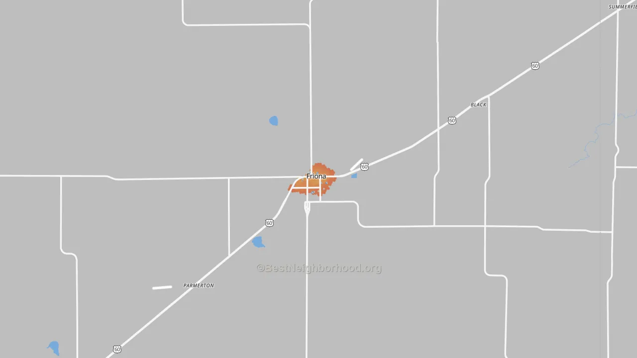 Bike Grade map of Friona, TX
