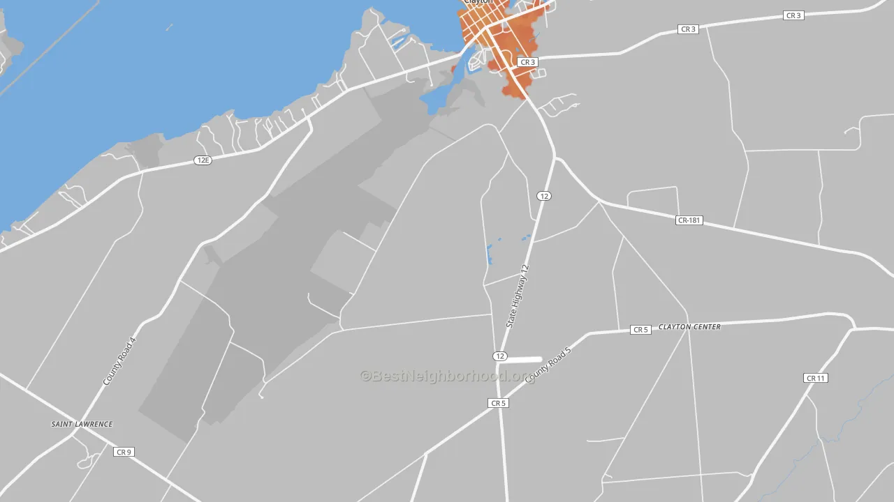 Bike Grade map of Frontenac, NY