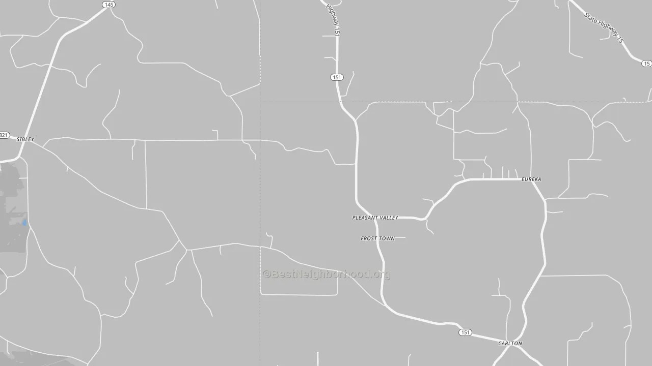 Bike Grade map of Frost Town, LA