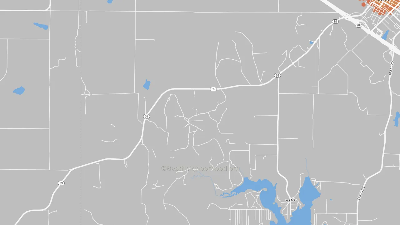 Bike Grade map of Fruitland, TX