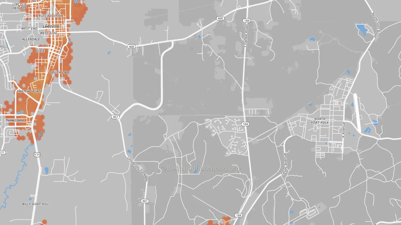Bike Grade map of Fullerton, LA
