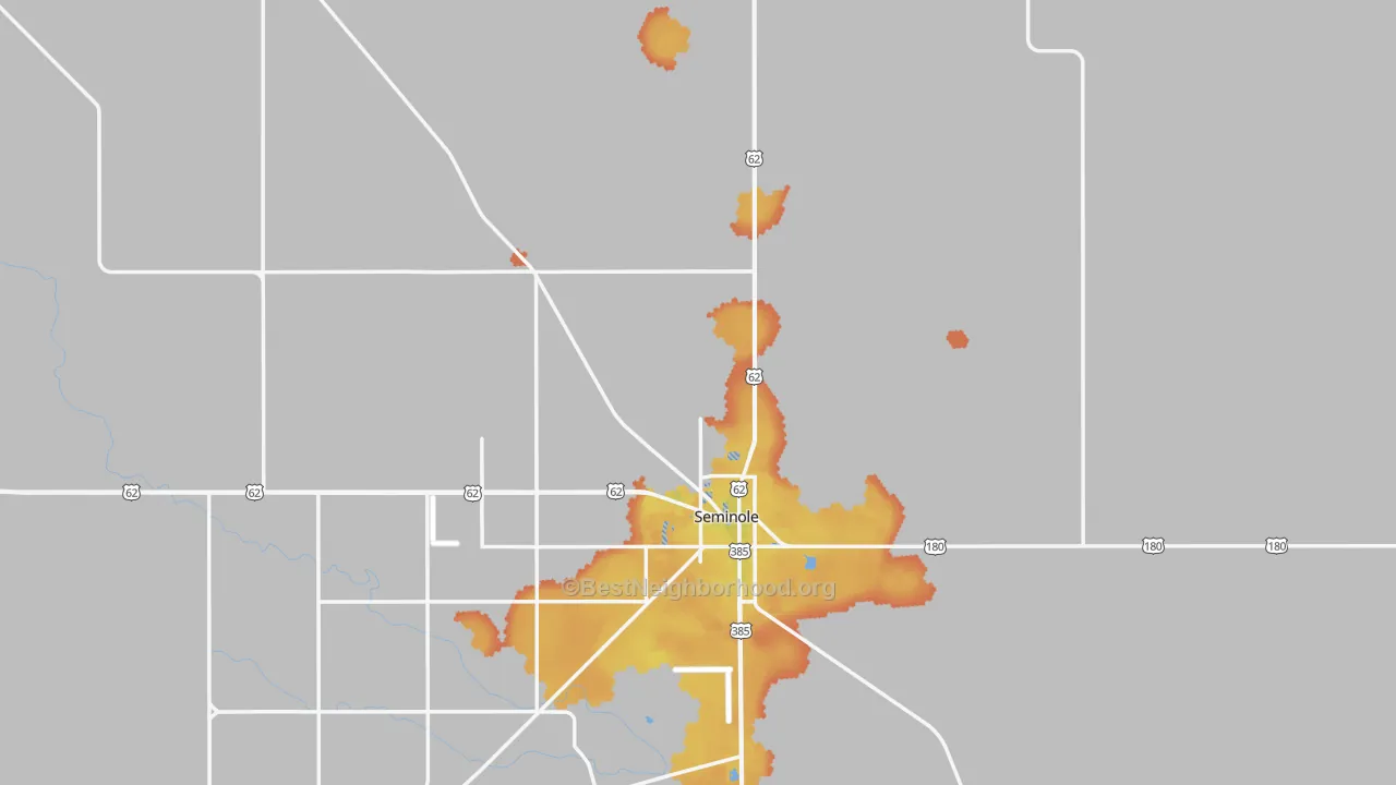 Bike Grade map of Gaines County, TX