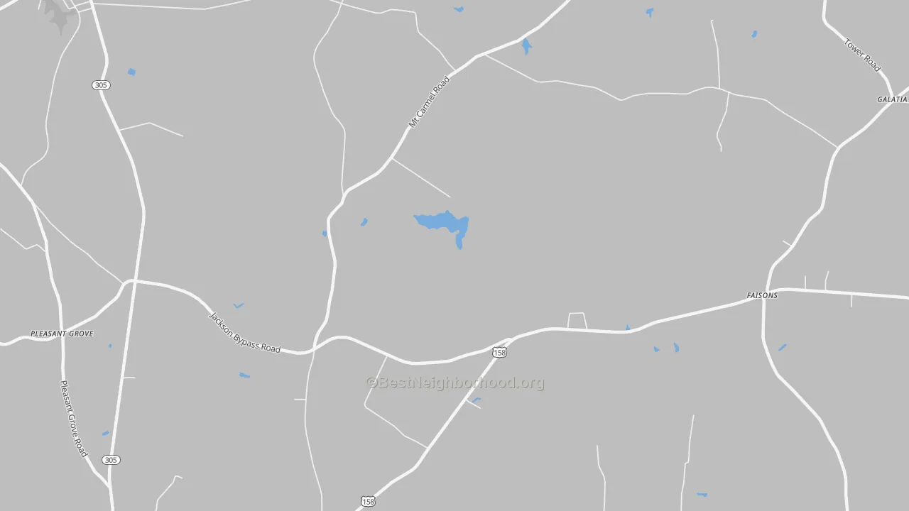 Bike Grade map of Galatia, NC
