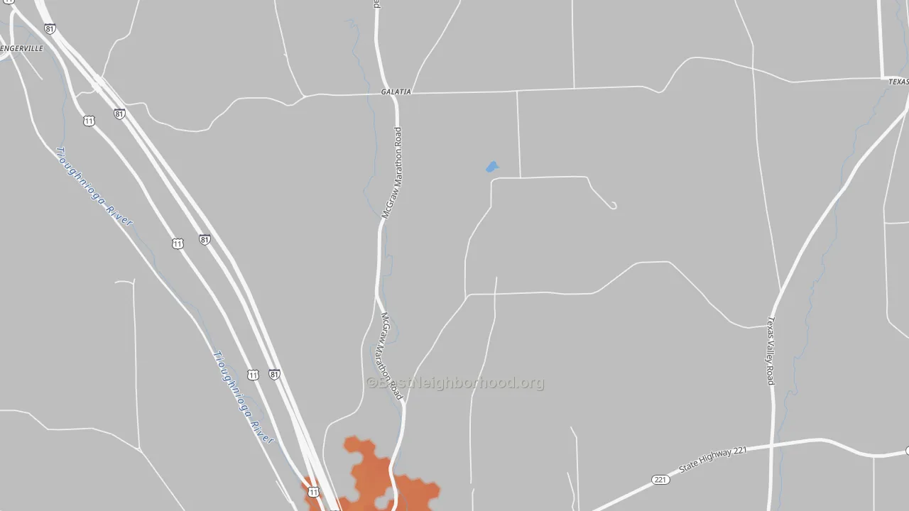 Bike Grade map of Galatia, NY