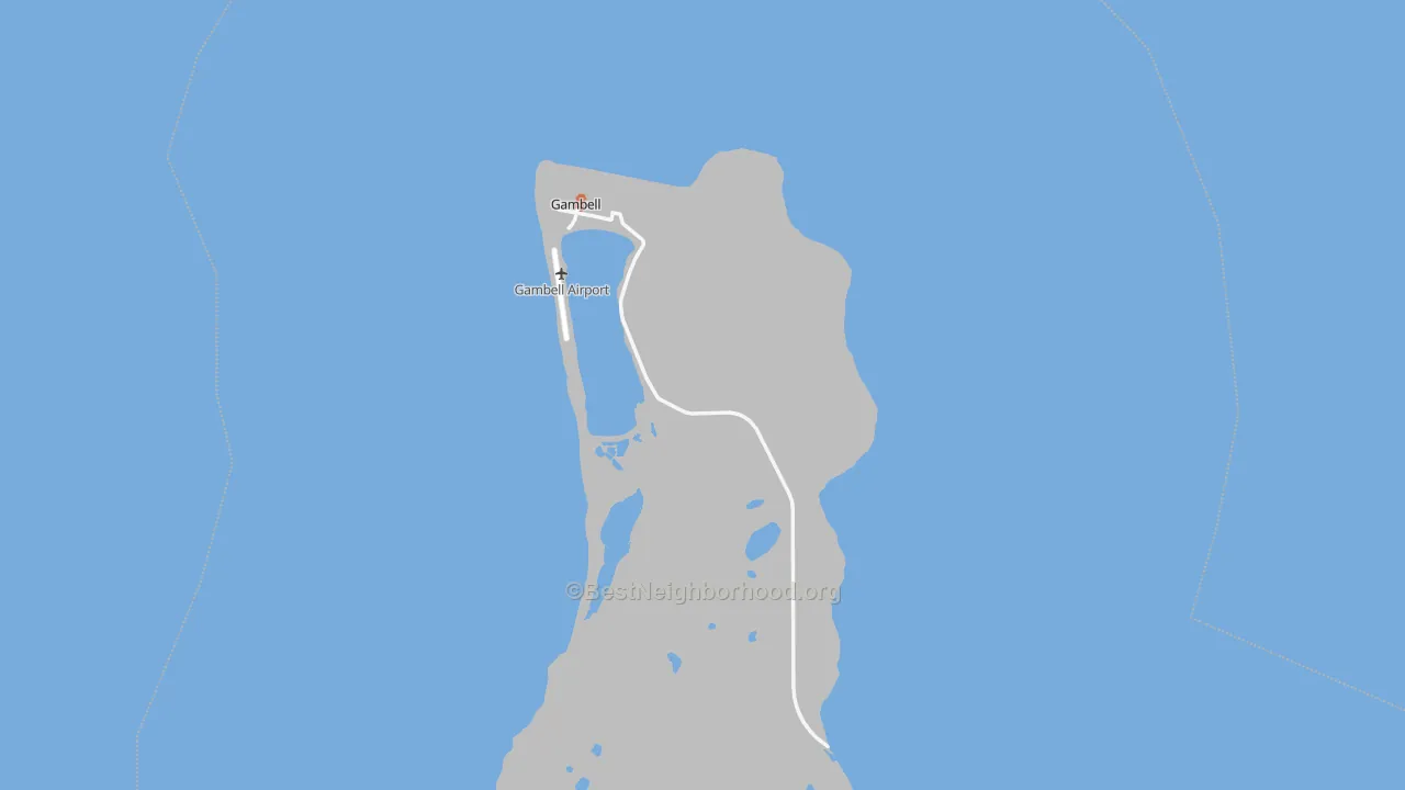 Bike Grade map of Gambell, AK