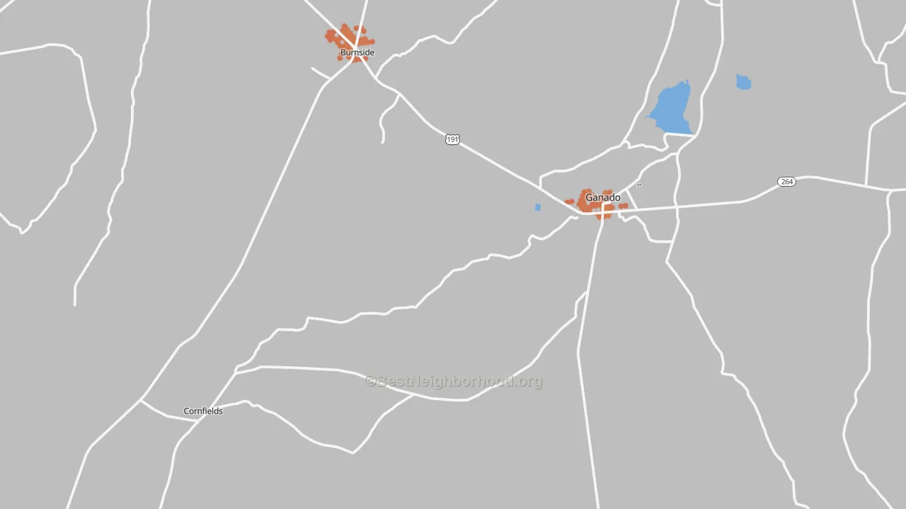 Bike Grade map of Ganado, AZ