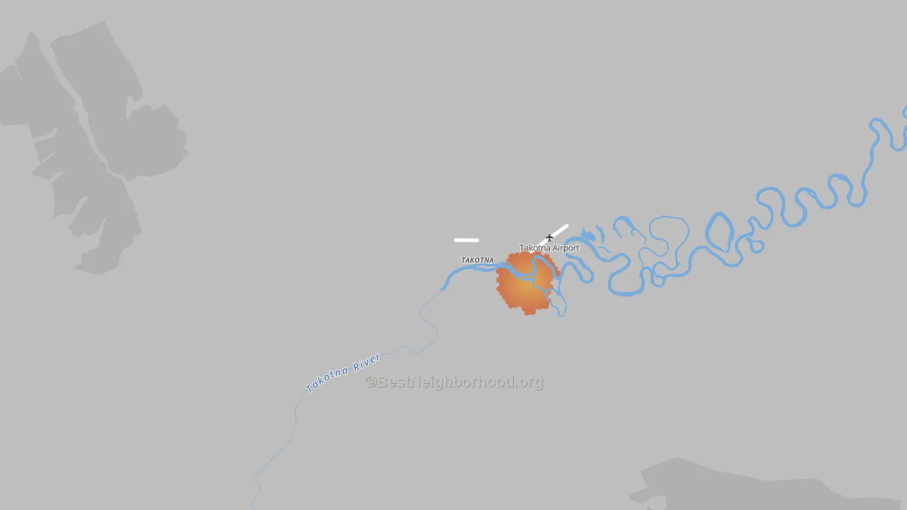 Bike Grade map of Ganes Creek, AK