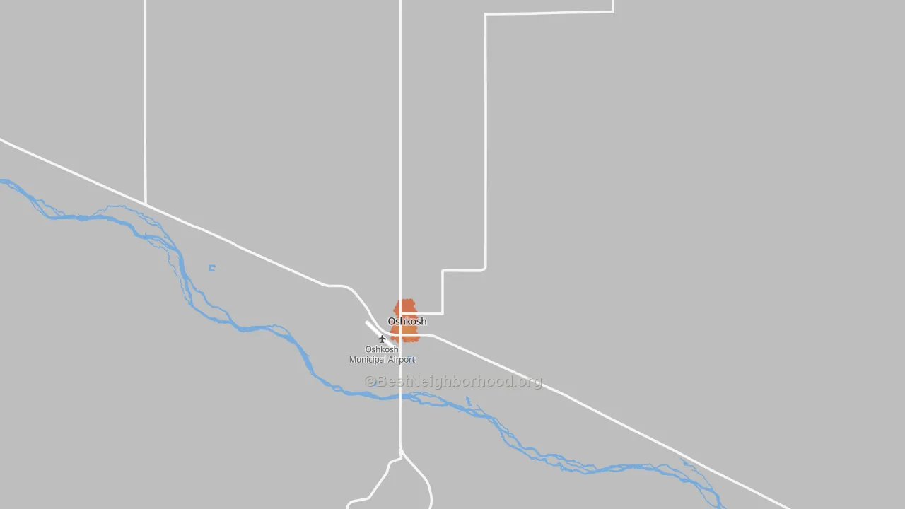 Bike Grade map of Garden County, NE