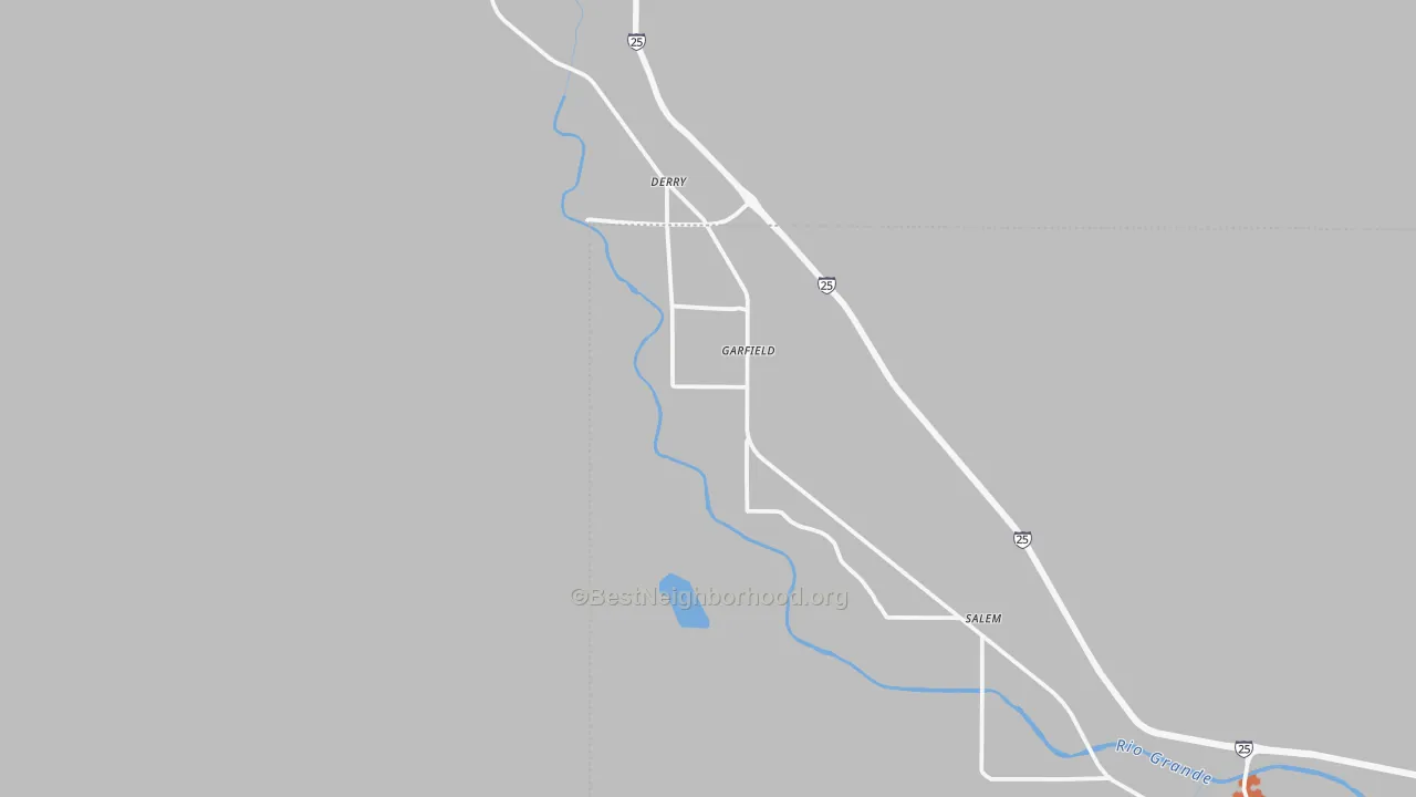 Bike Grade map of Garfield, NM