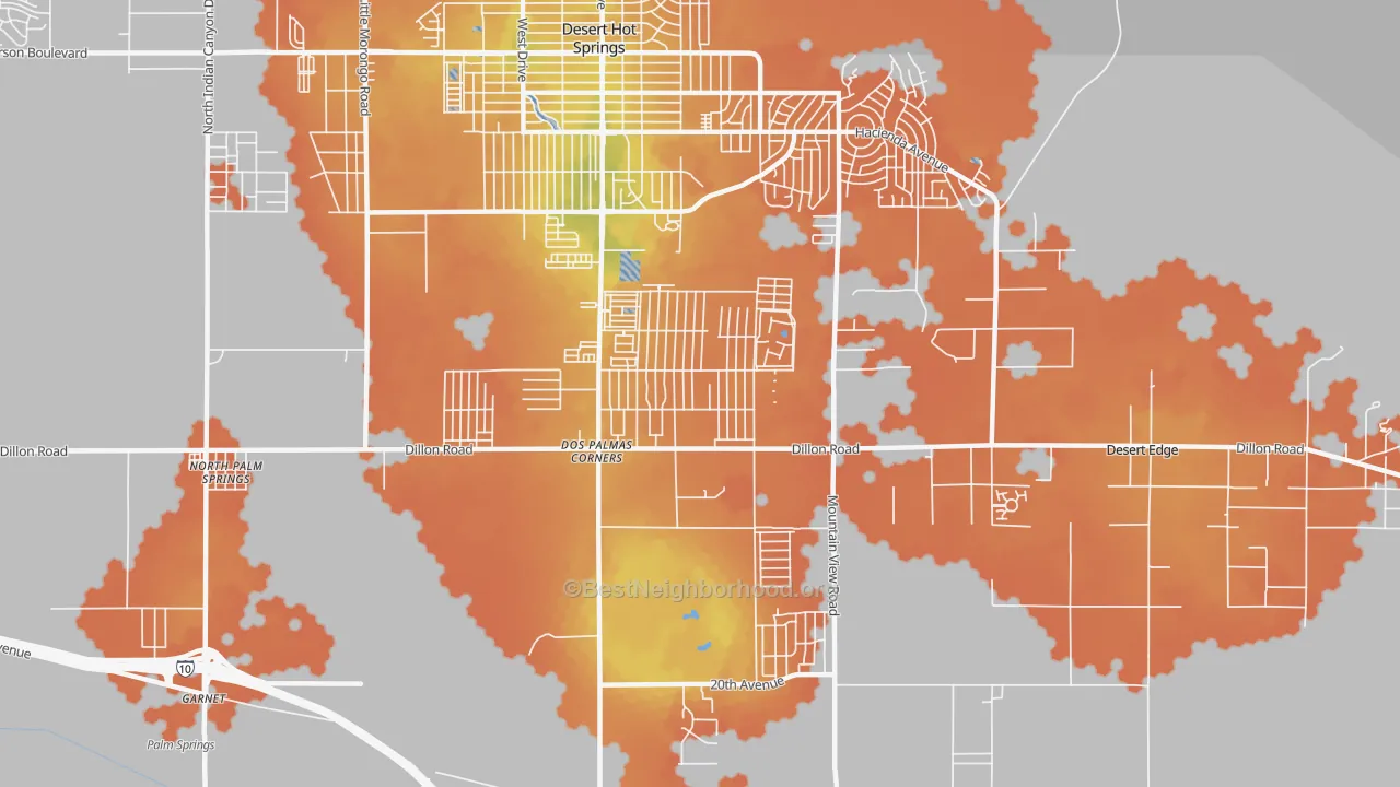 Bike Grade map of Garnet, CA