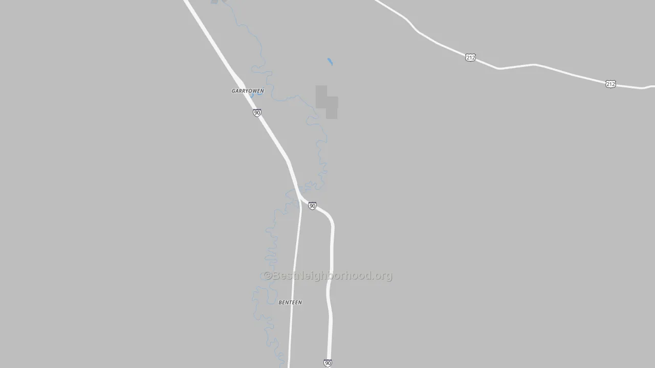Bike Grade map of Garryowen, MT