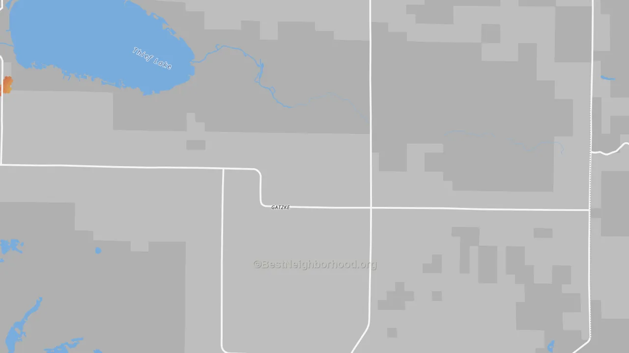Bike Grade map of Gatzke, MN