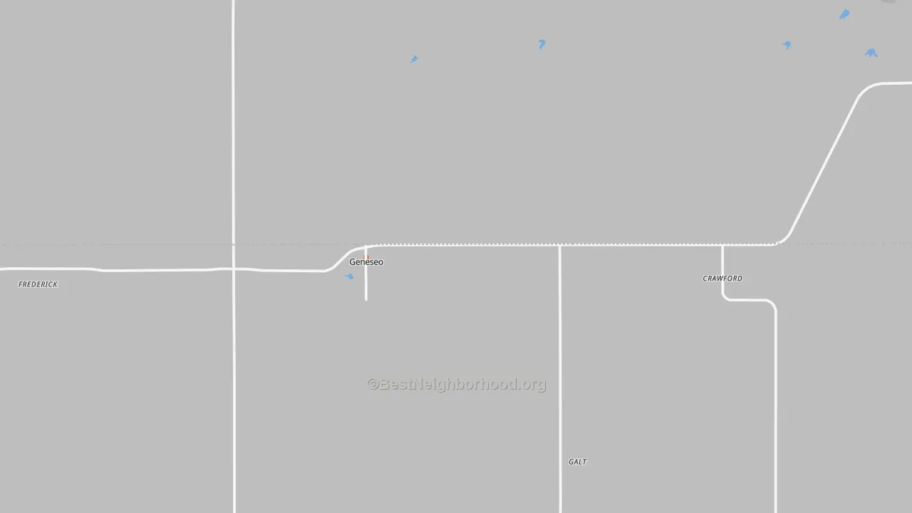 Bike Grade map of Geneseo, KS