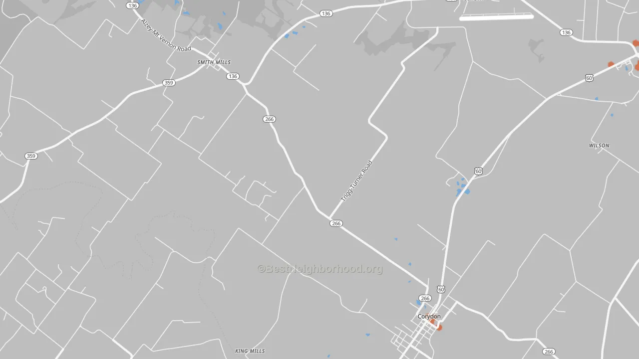 Bike Grade map of Geneva, KY