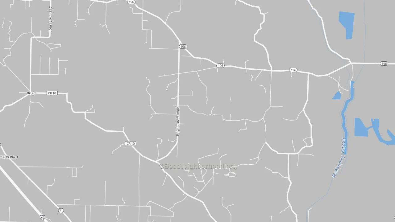 Bike Grade map of Genoa, AR