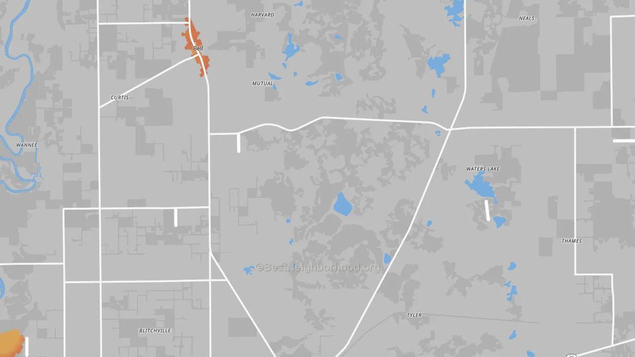 Bike Grade map of Gilchrist County, FL