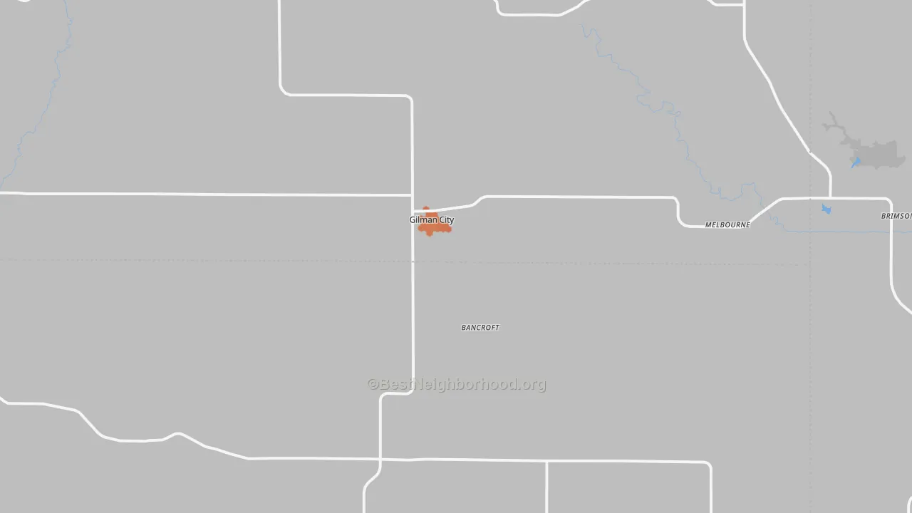Bike Grade map of Gilman City, MO