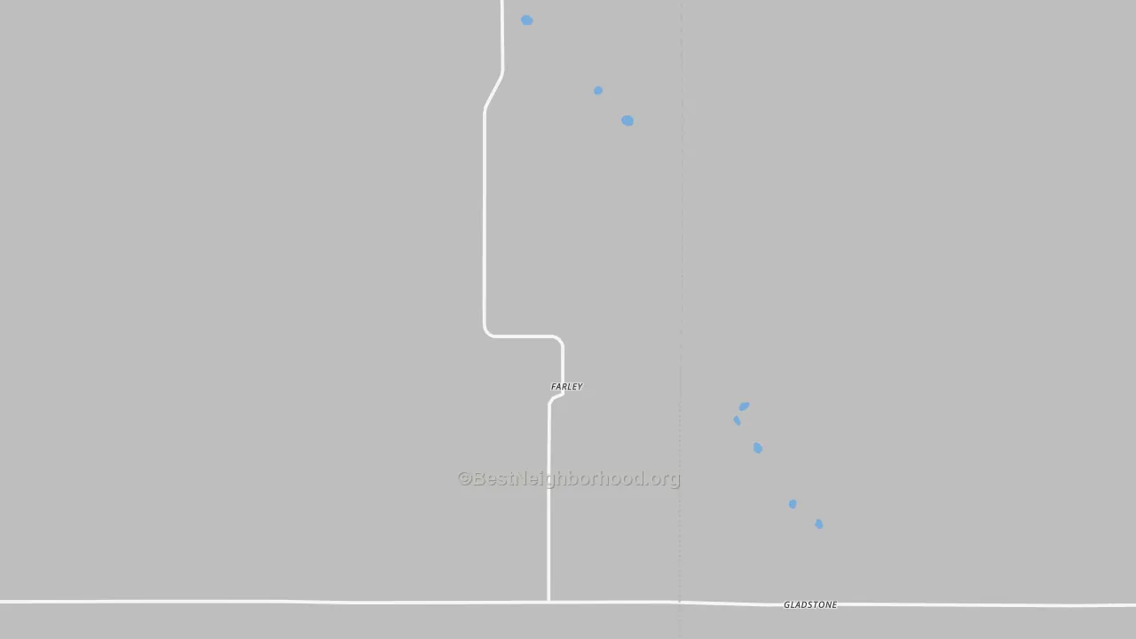 Bike Grade map of Gladstone, NM