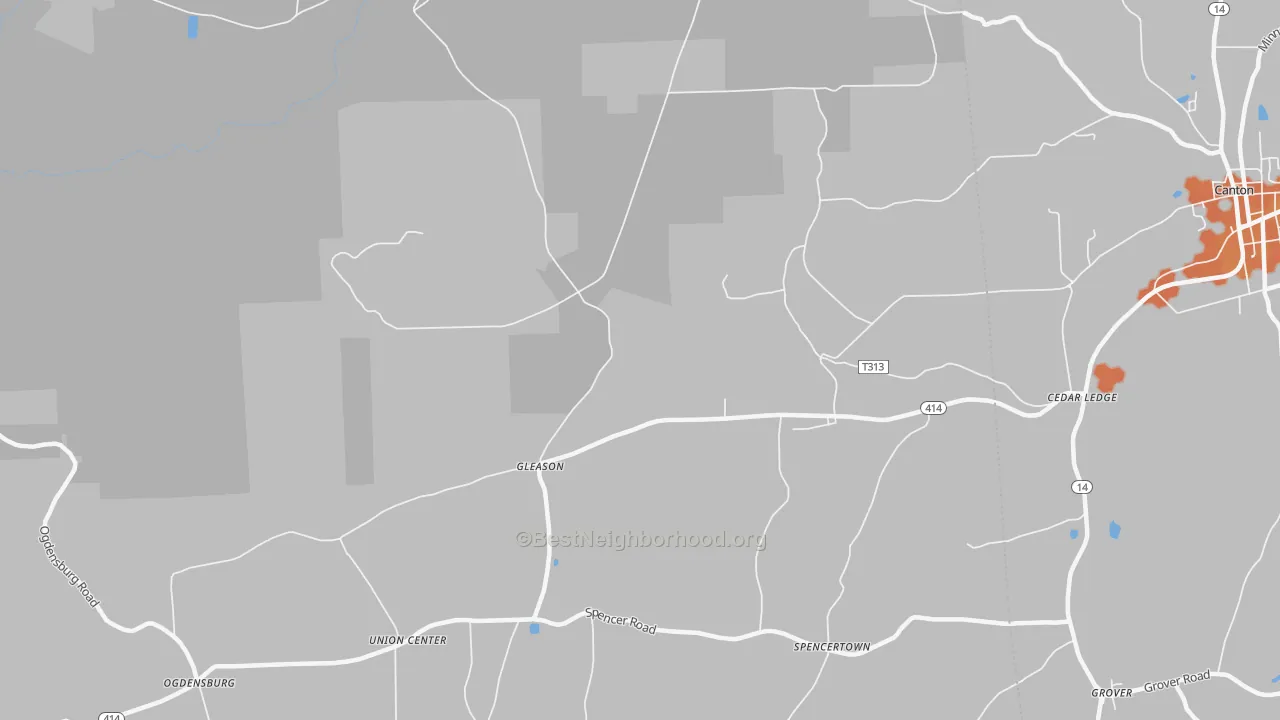 Bike Grade map of Gleason, PA
