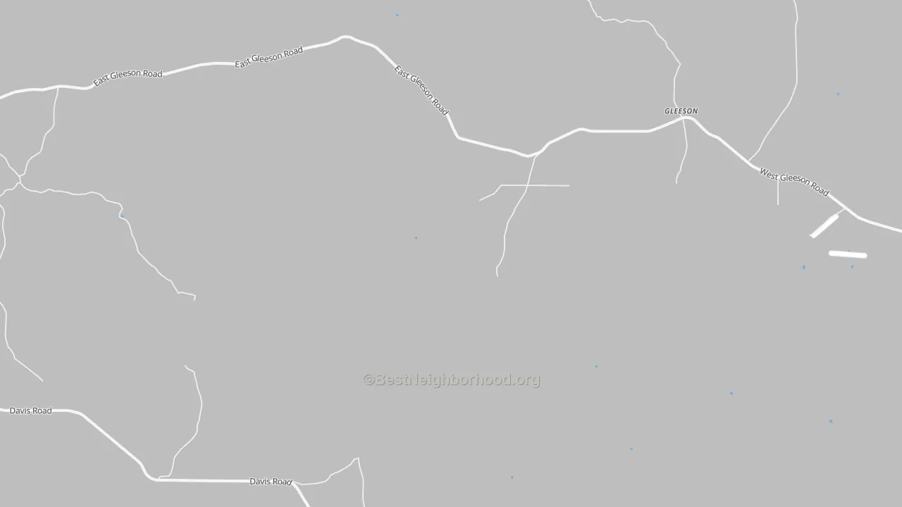 Bike Grade map of Gleeson, AZ