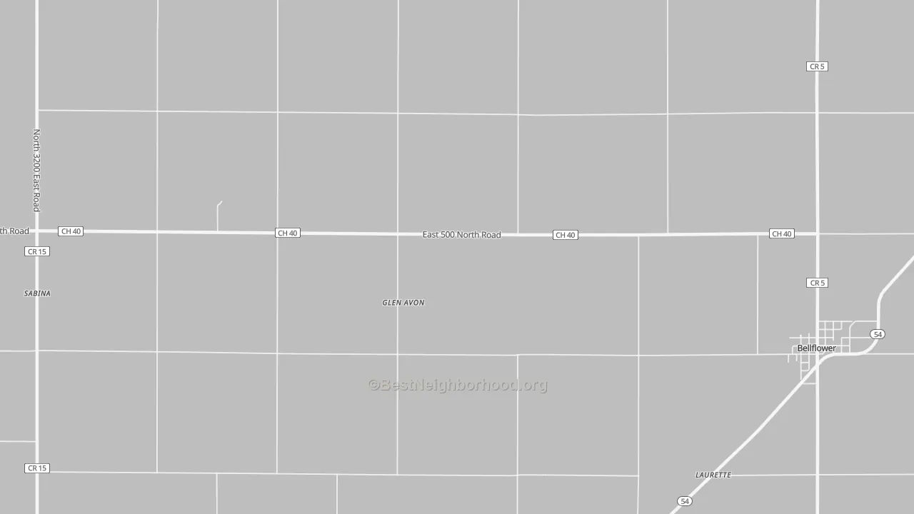Bike Grade map of Glen Avon, IL