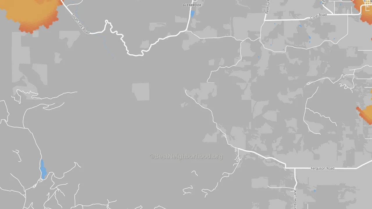 Bike Grade map of Glenbrook, OR