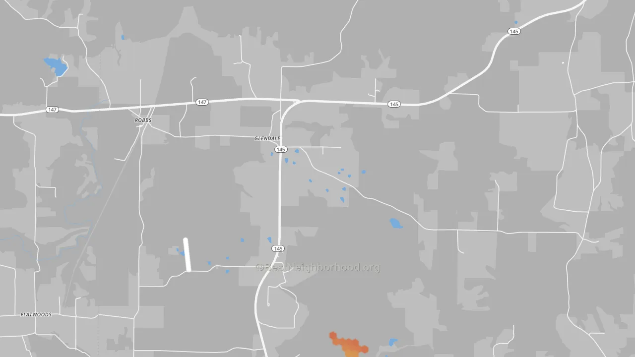 Bike Grade map of Glendale, IL