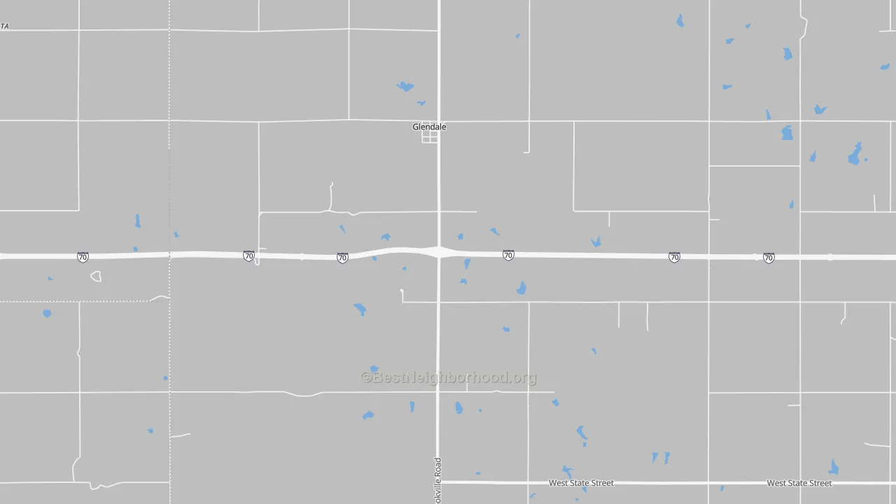 Bike Grade map of Glendale, KS