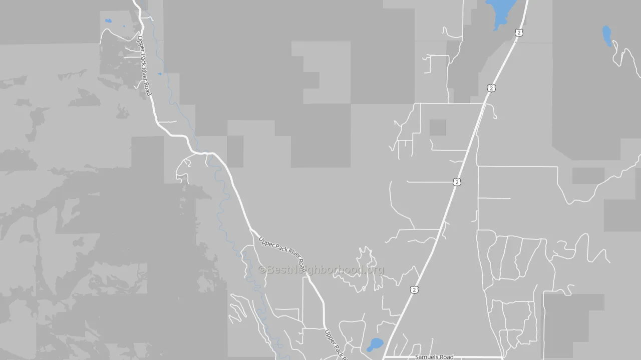 Bike Grade map of Glengary, ID