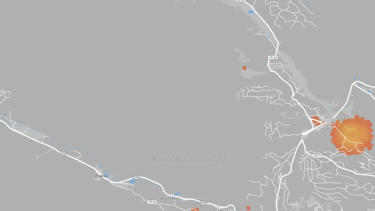 Bike Grade map of Glenisle, CO