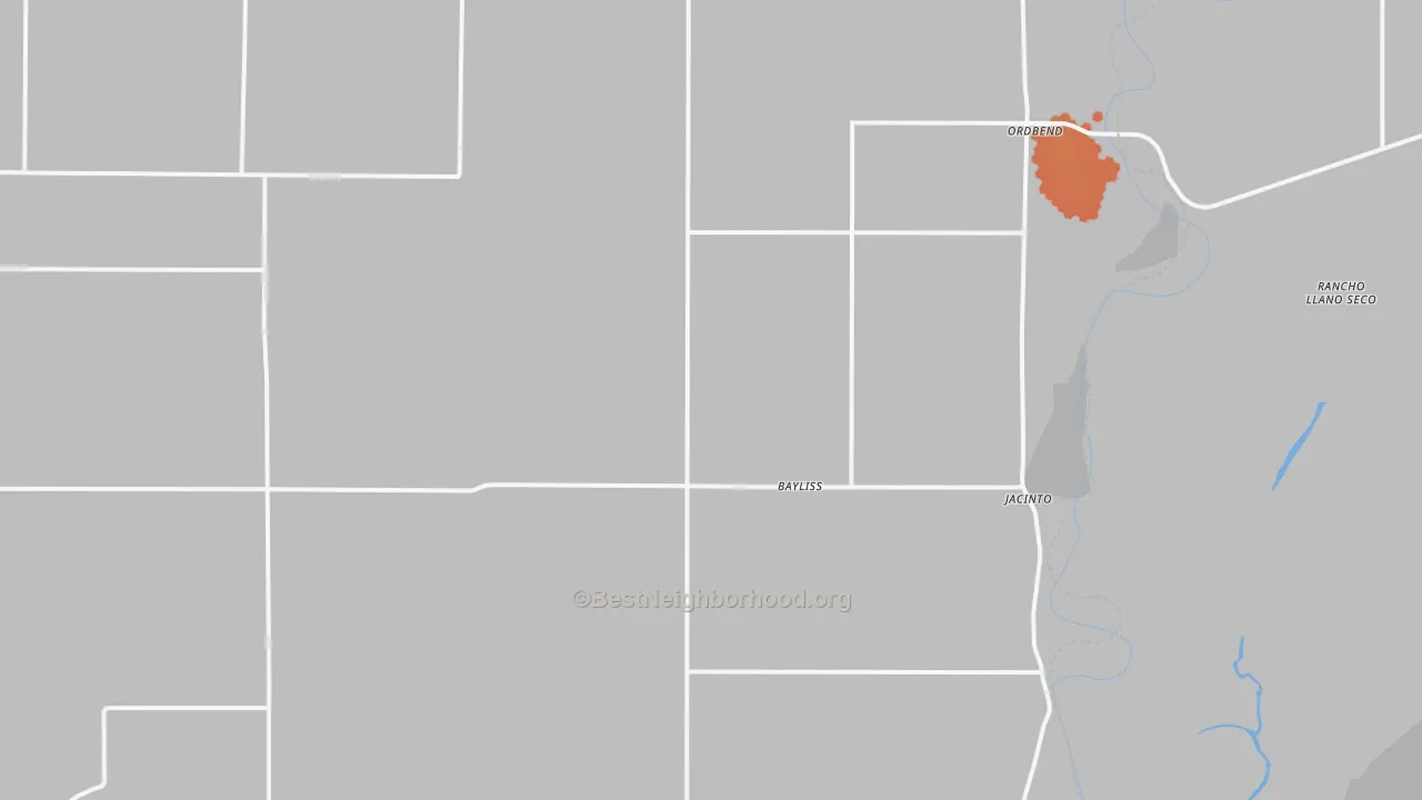 Bike Grade map of Glenn, CA