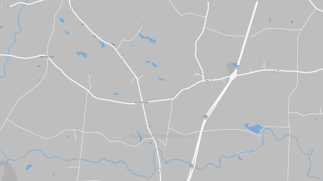 Bike Grade map of Glenview, NC