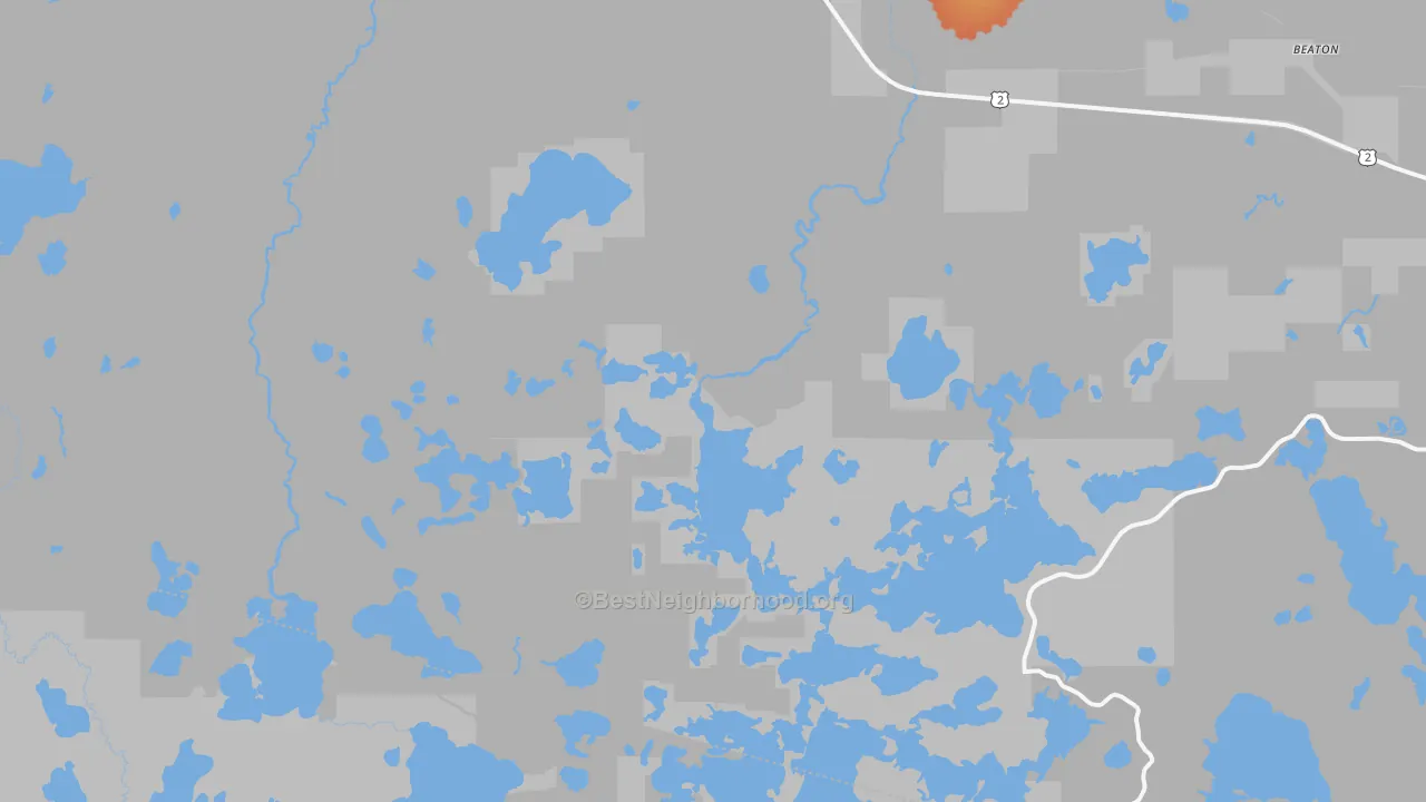 Bike Grade map of Gogebic, MI